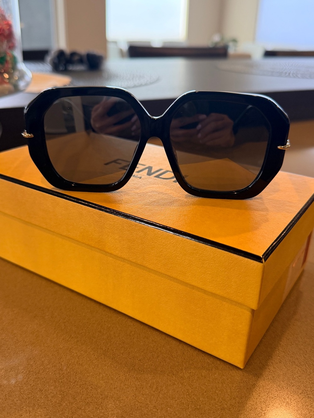 Fendi Black Oversized Sunglasses